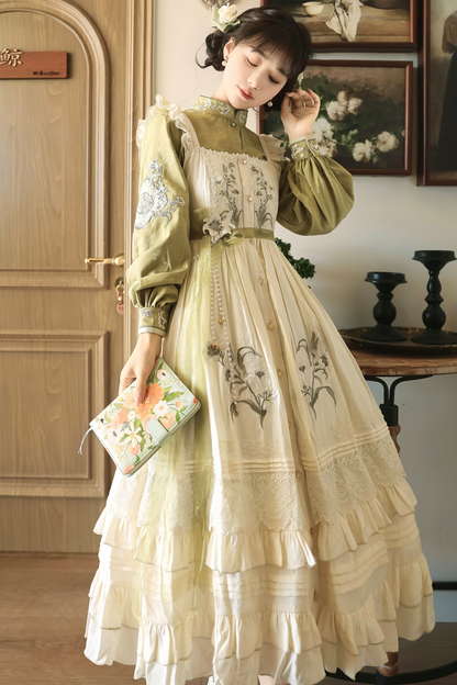 【予約商品】レトロチャイナエレガントロリータドレス+トップス