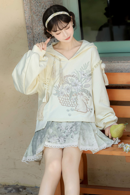 China Sweatshirt + Half Skirt