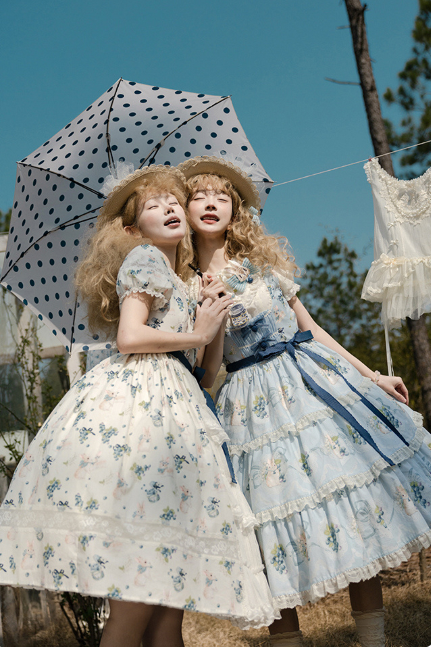 ベニーズブルーベリーガーデンロリータジャンパースカート+ドレス+インナーシャツ