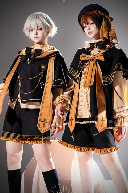 Pumpkin Hood Prince Lolita Set + Beret