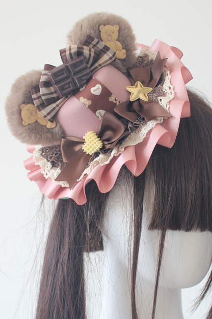 ベアイヤロリーターハット