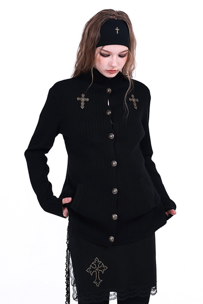 ゴシックバロックニットハイネックジャケット