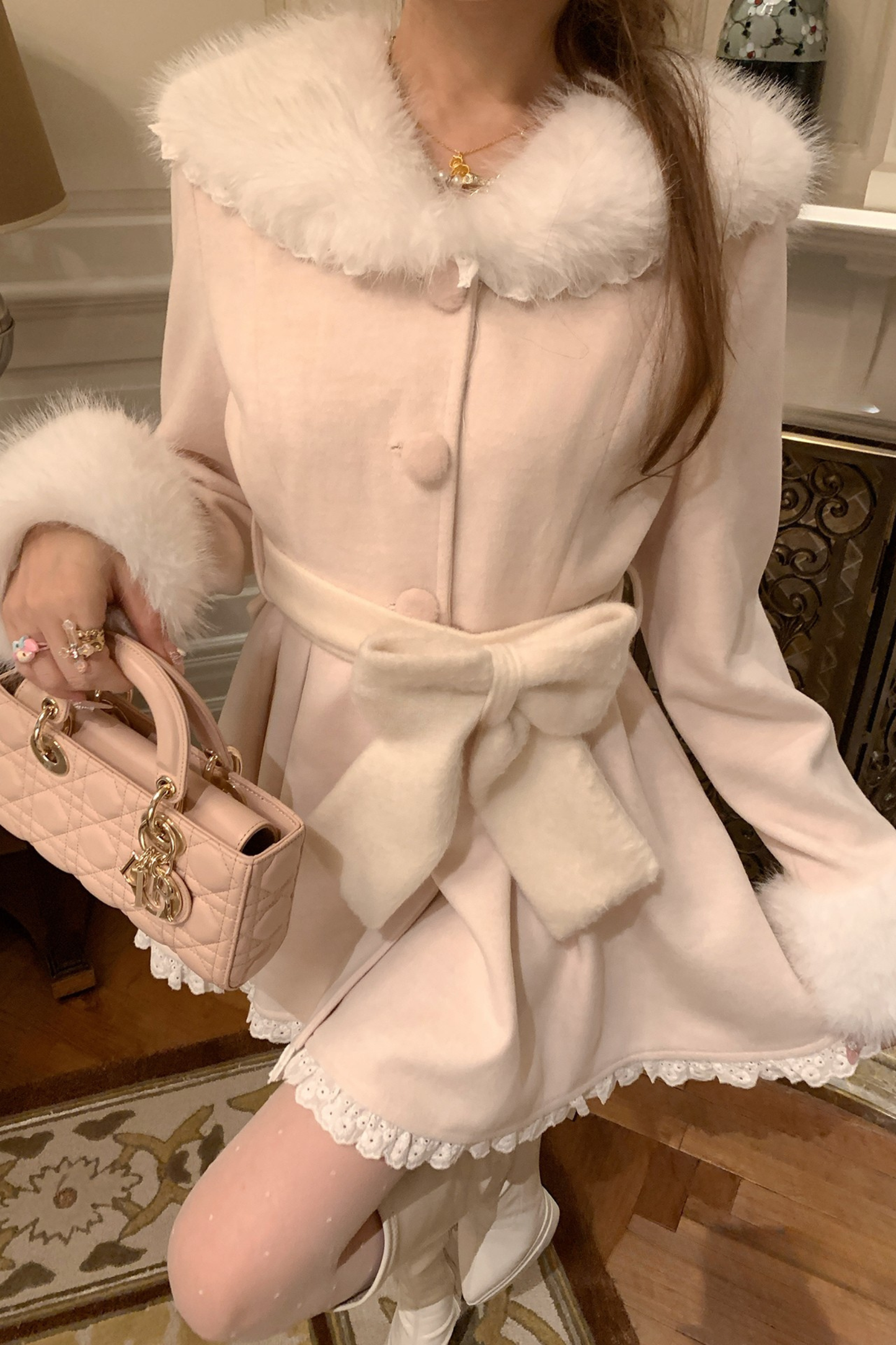 ピーチリボンウエストコート