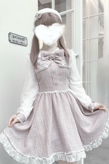 Doll World Ribbon Tweed Dress