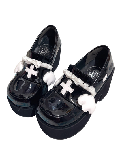 Angel Kaikai] Medical Lace Platform Shoes