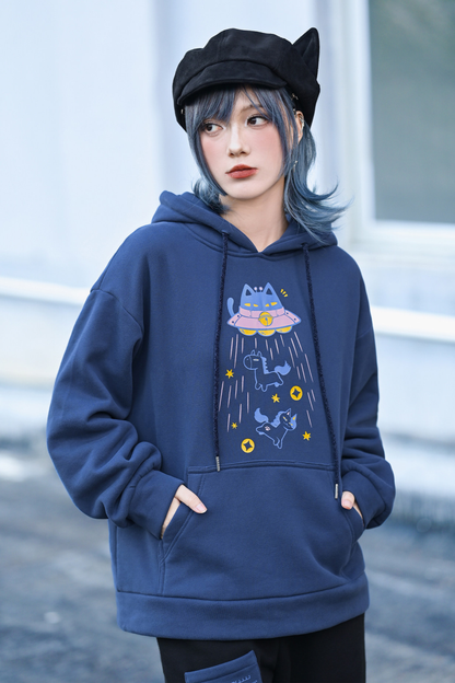Retro Star Hooded Sweatshirt