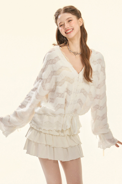 ピュアデザインスイートルーズカーディガン