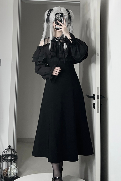 ミステリアダークロングドレス