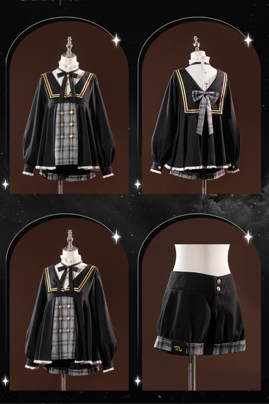 スコーピオエンブロイダリープリンスカレッジスタイルスーツ