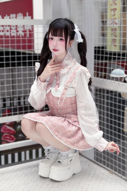 Lace Ruffle Fleece Shirt