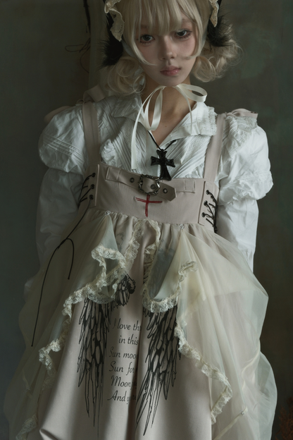 ゴシックバルーンサスペンダードレス