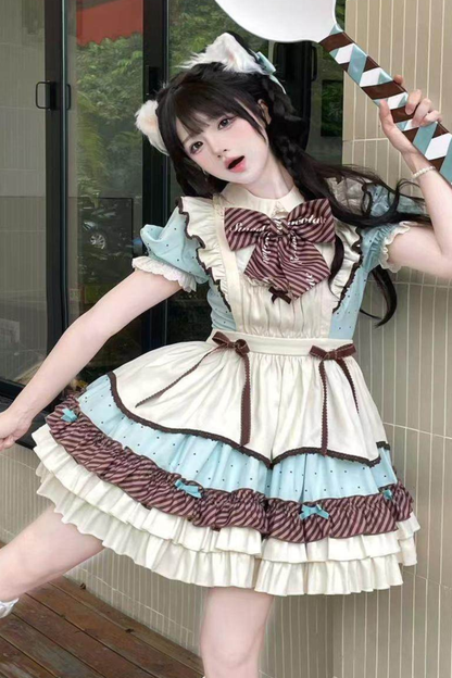 Cream Little Sweet Maid Lolita Dress