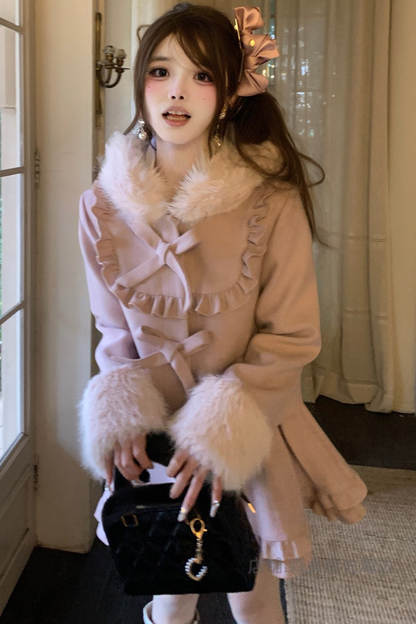 Girly short coat + skirt