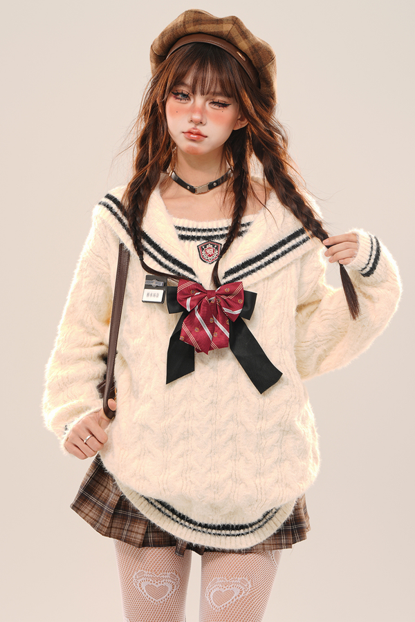 スクールセーラーニット