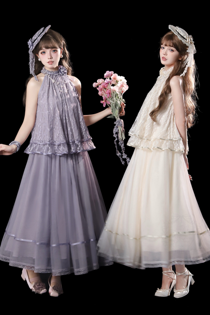 【4月5日予約締切】レトロエレガントインナー+トップス+スカート+アクセサリー