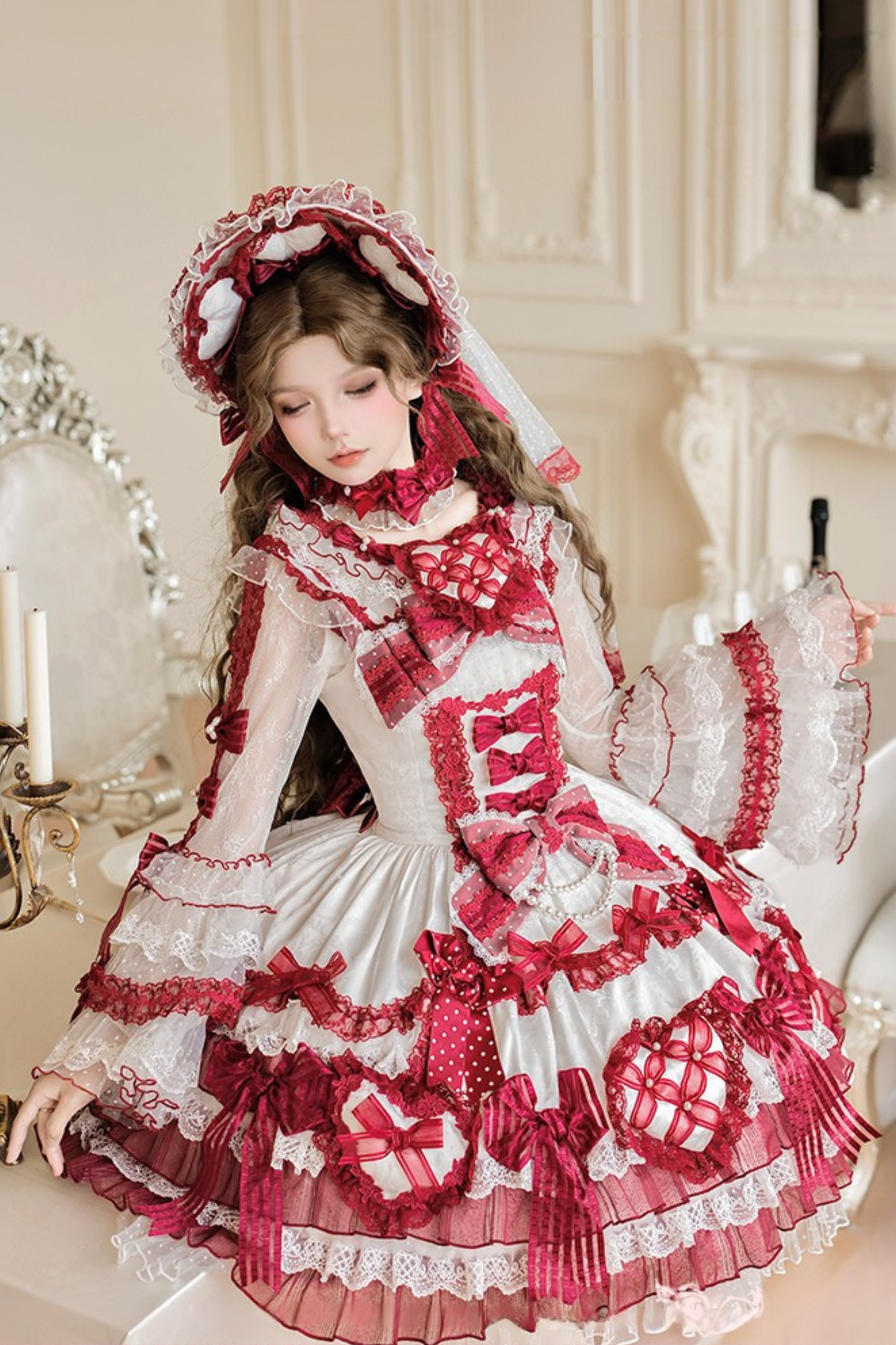 【12月26日予約締切】ピュアスイートローズファンタジーティアードロリータドレス