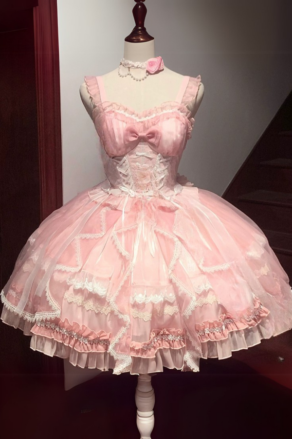 Fantasy Lace-Up Design Princess Lolita Dress