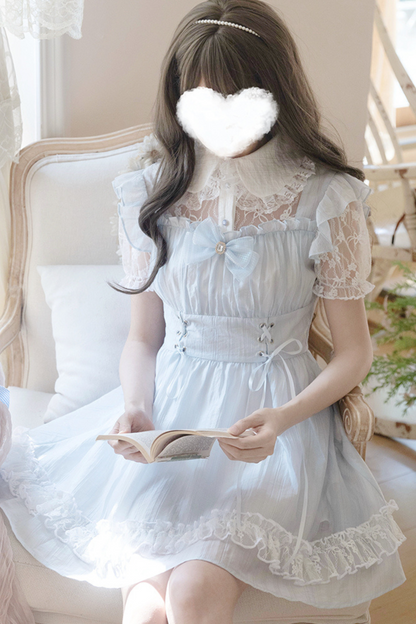 Misty Island Elegant Lace Two Piece Dress