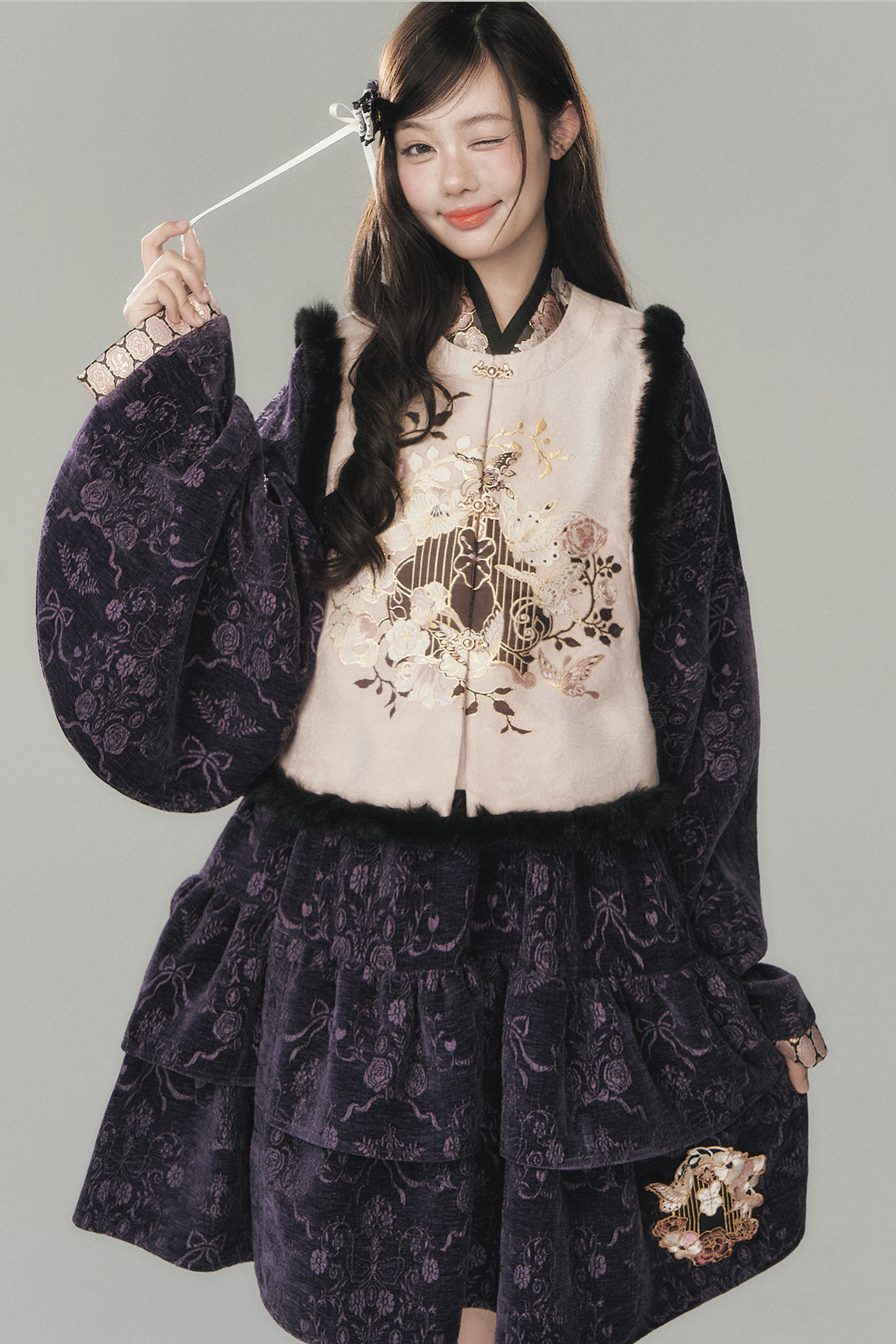 Dark Girl China Dress + Vest