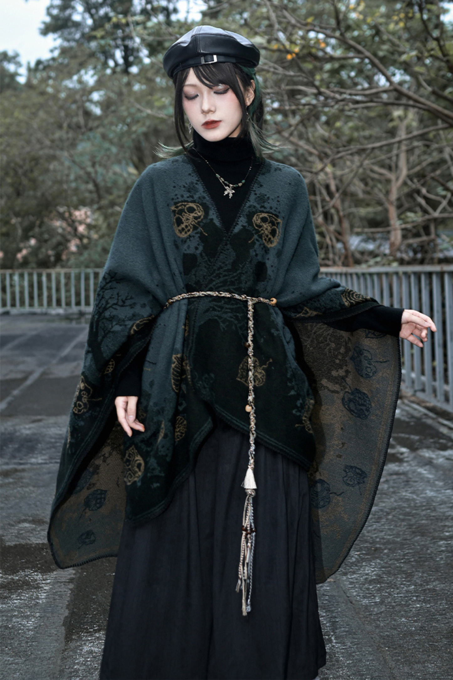 China Jacquard Long Cloak