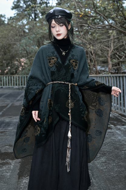 China Jacquard Long Cloak