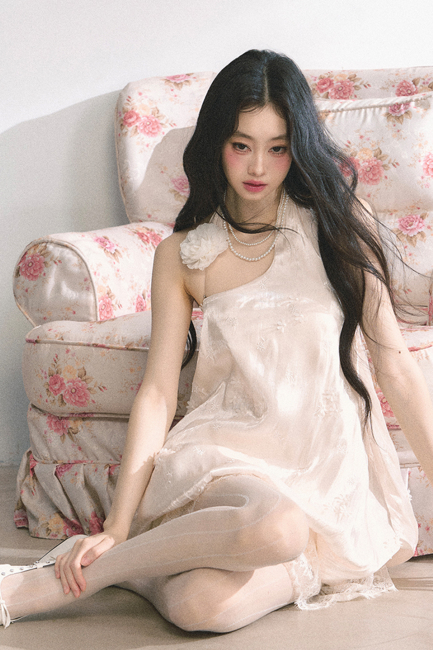 フレンチレースフラワードレス