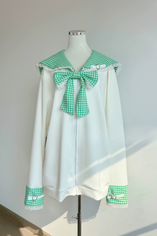 電波チェックセーラートップス