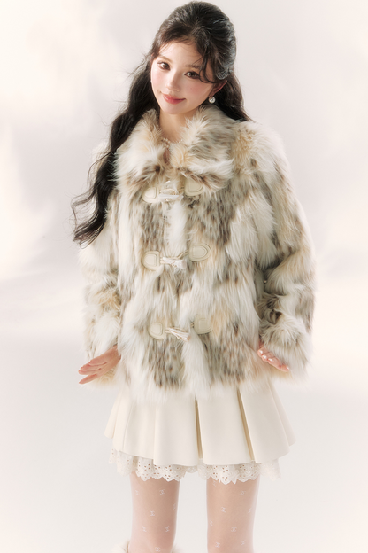 Leopard Fur Design Coat