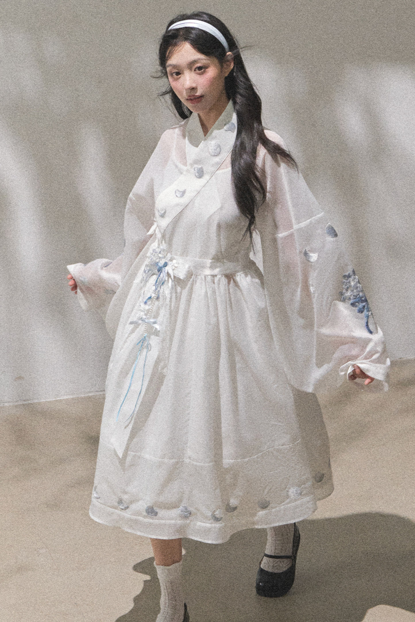 ピュアホワイトチャイナドレス+ベルト