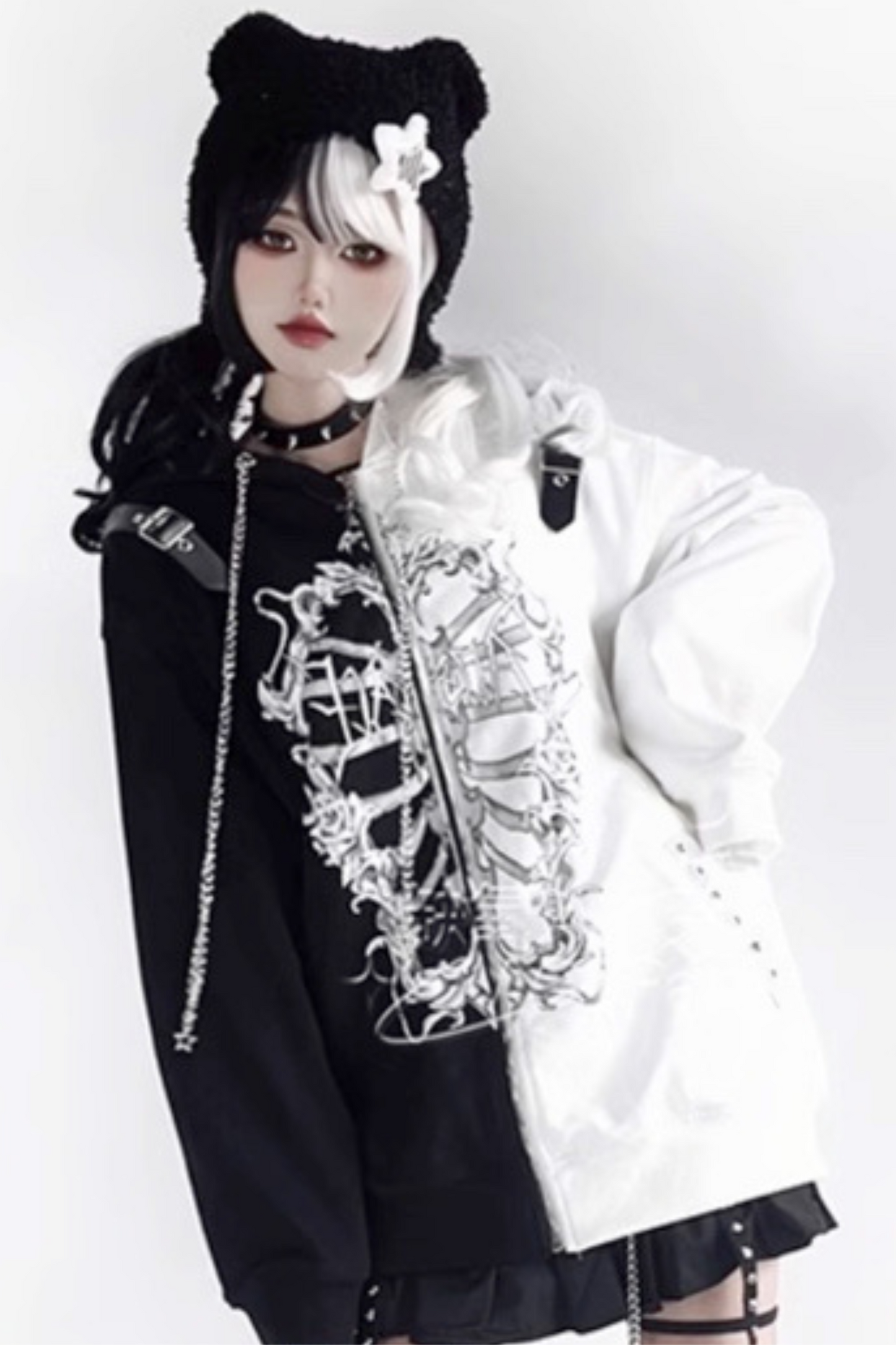 [Reservation product] Ashimedak bone zip hoodie