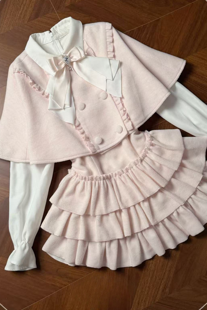 ガーリーエレガントドレス+ケープ