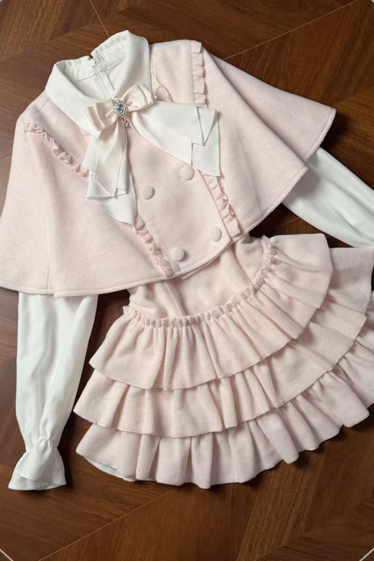 ガーリーエレガントドレス+ケープ