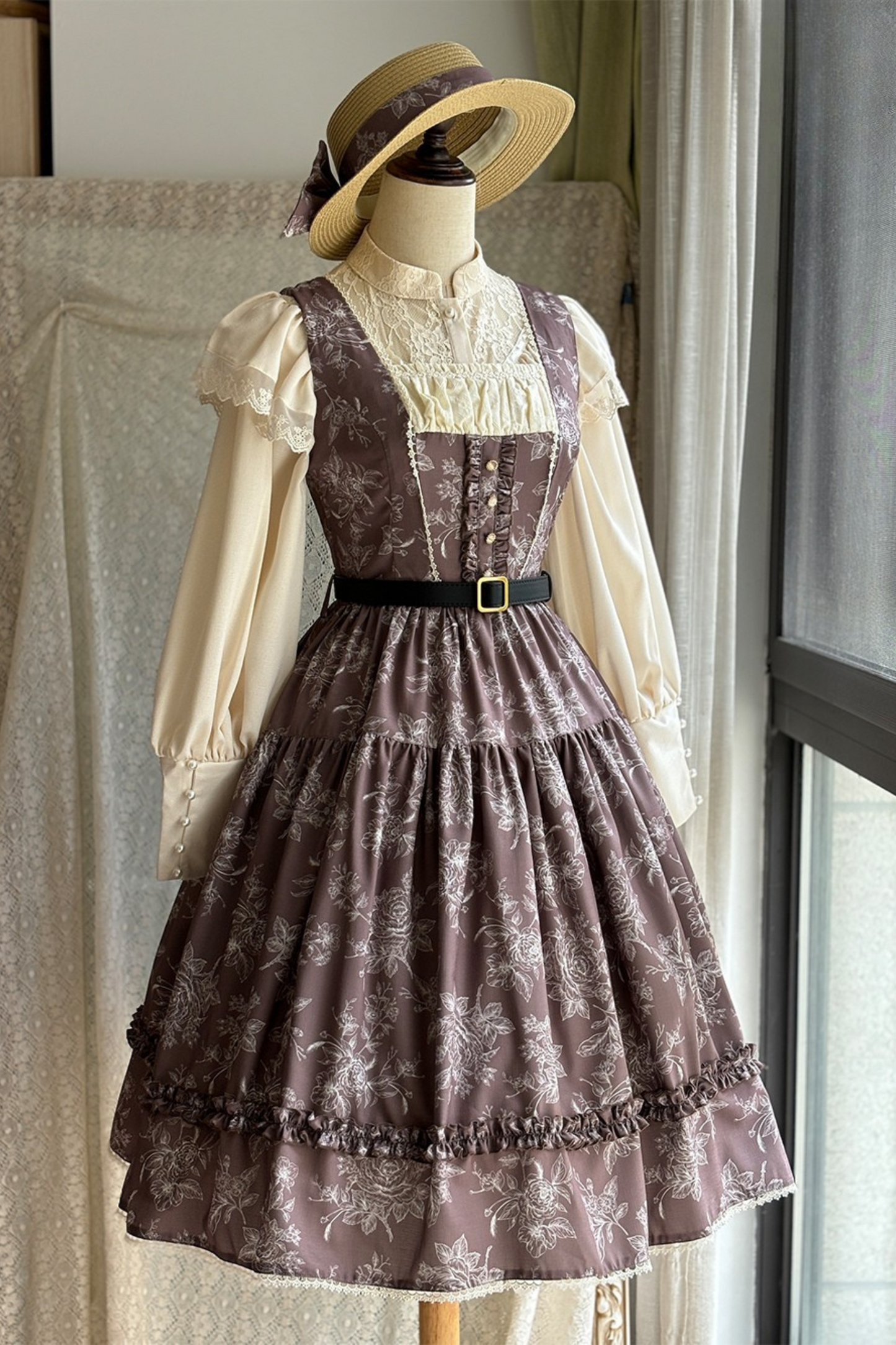 Sketch Wild Rose Elegant Lolita Jumperskirt