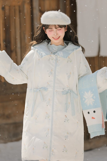 スイートリバーシブルロングダウンジャケット