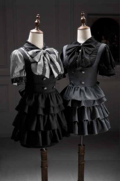 【予約商品】レースリボンシャツ＋サスドレス2WAYスイート&スパイシー