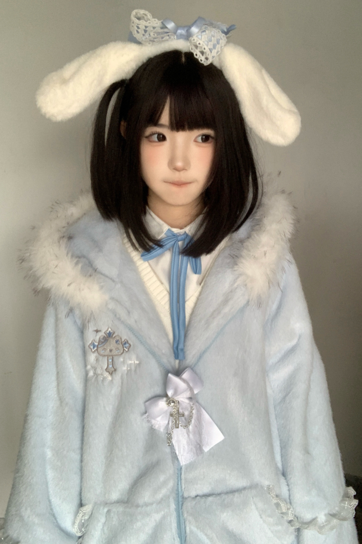 【天使界隈】猫耳フードルーズアイスジャケット