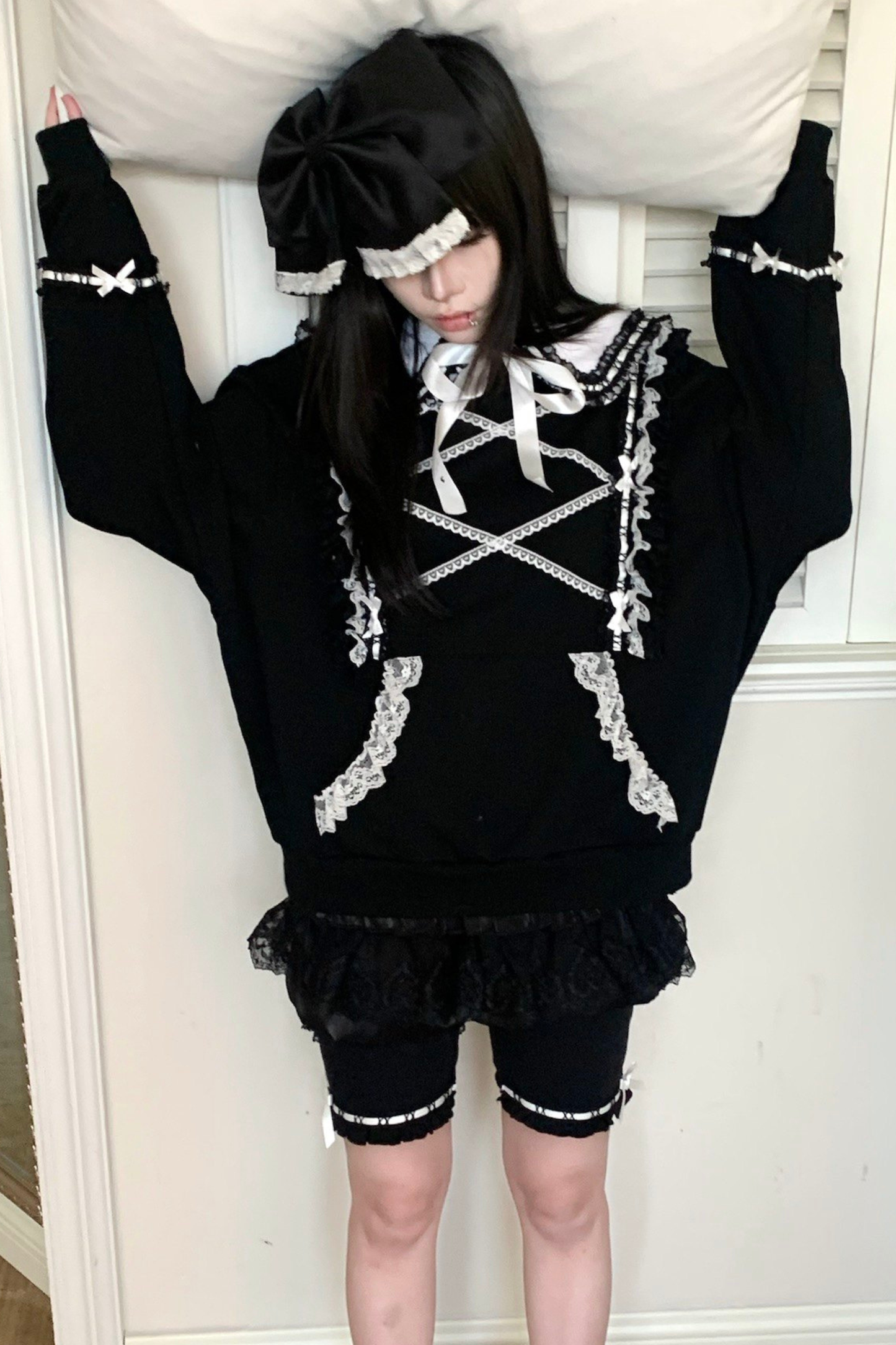 レーススイートゴシックスウェットトップス+パンツ