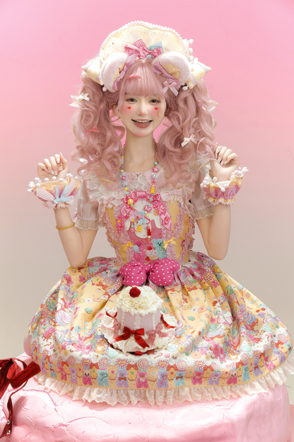 スウィートハートキャンディサスペンダースカート+ジャンパースカート