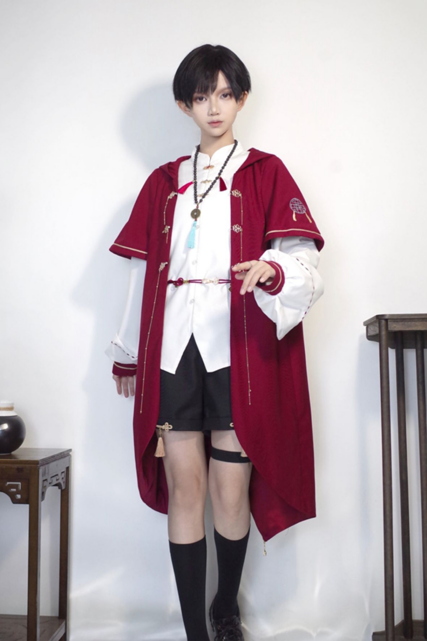 バニーフードプリンスアウター+シャツ+ショートパンツ