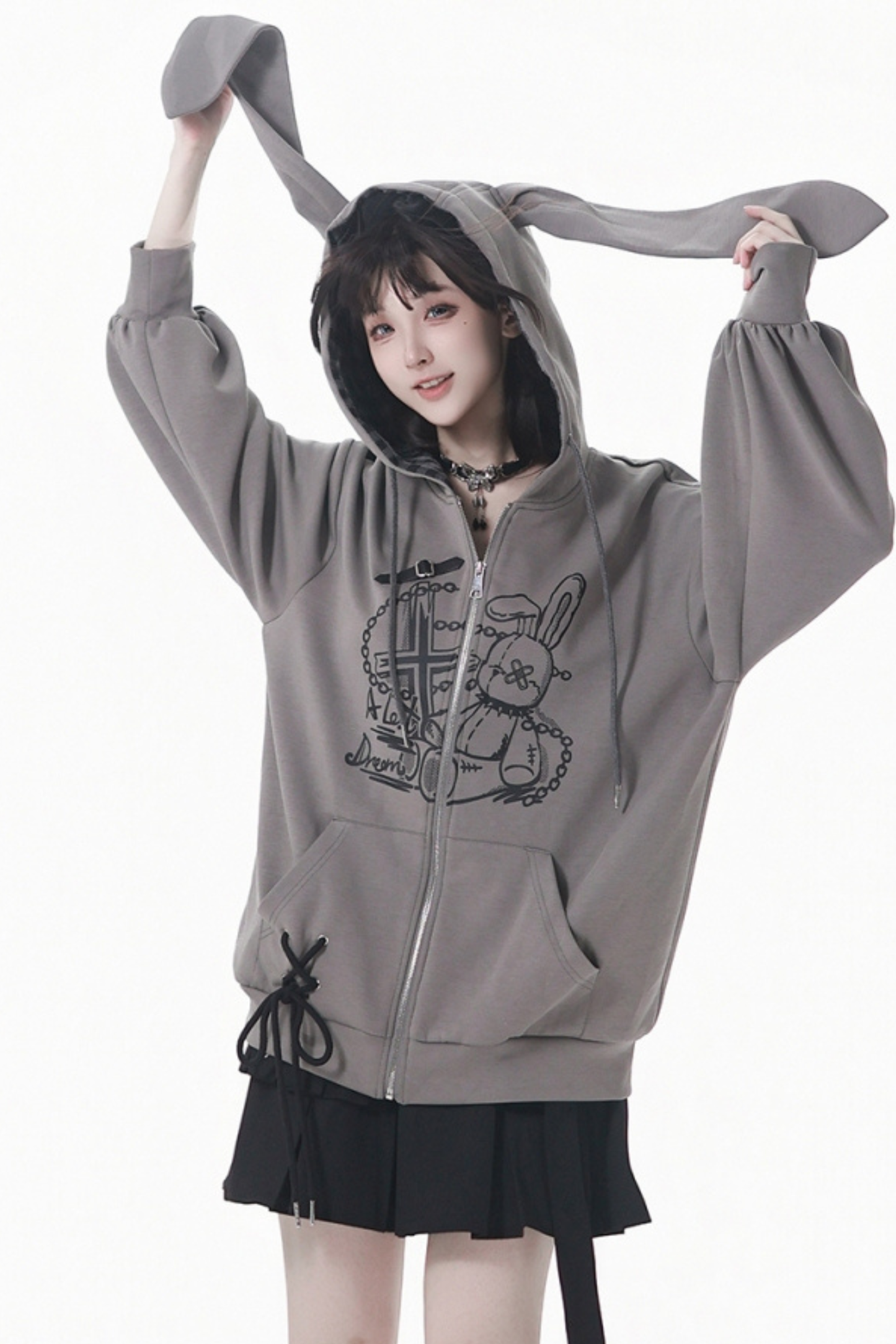 ラビットフーディー+スカート