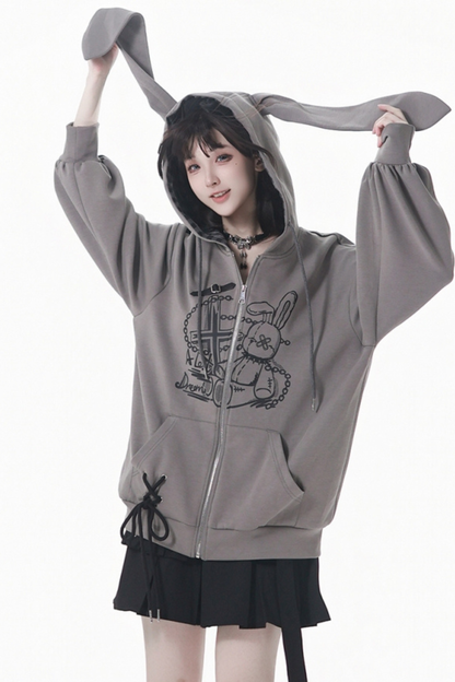 ラビットフーディー+スカート