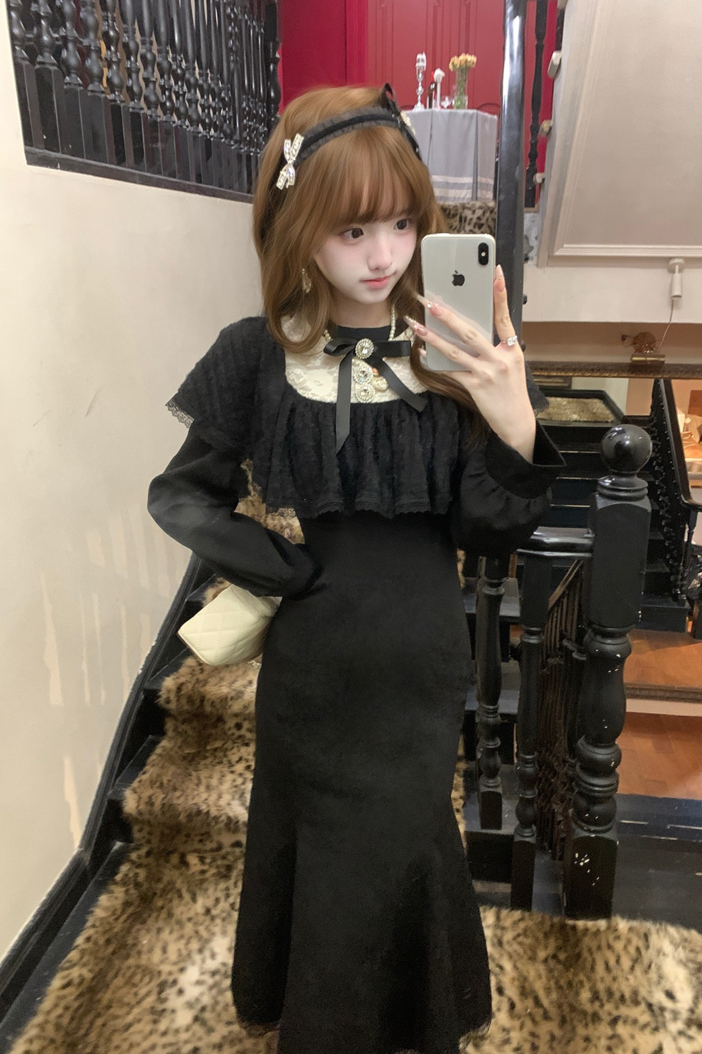 レースフレンチマーメイドドレス