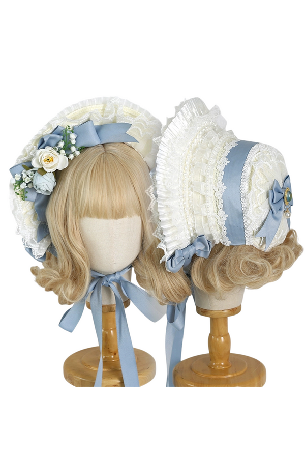 Flower ribbon flat hood