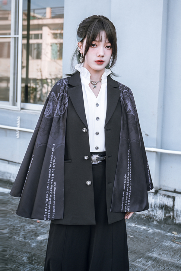 eccentric shawl jacket