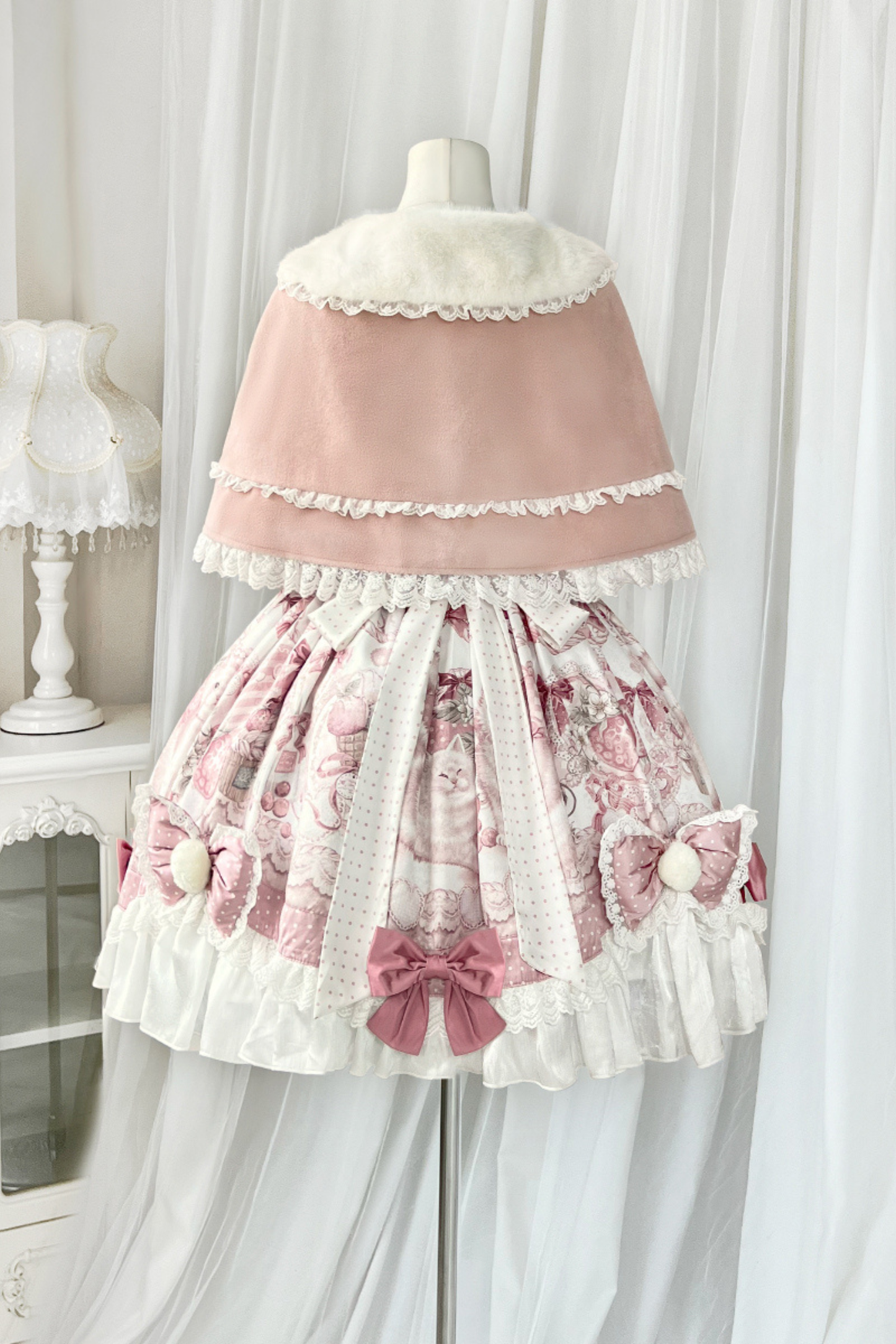 スイートキャットプリンセスロリータドレス+ショール