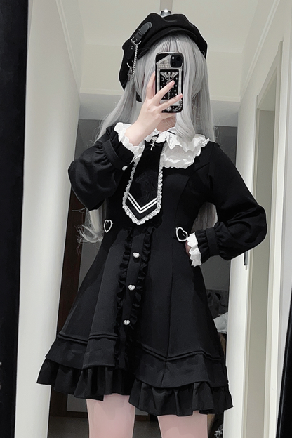 アンジェリックレースパッチワークドレス