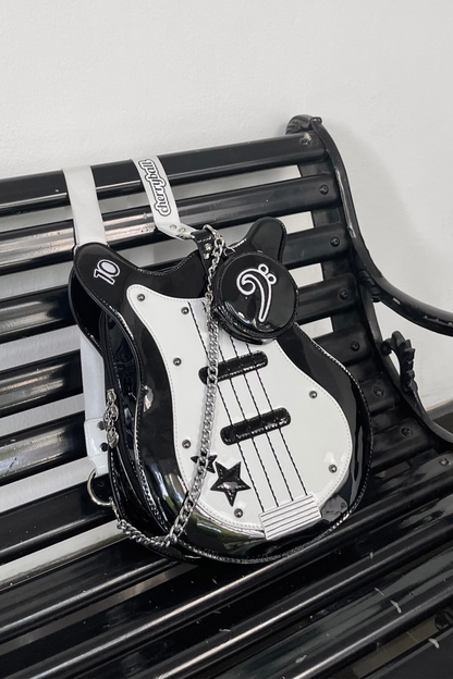 Dark Pop Color Blocking Crossbody Bag