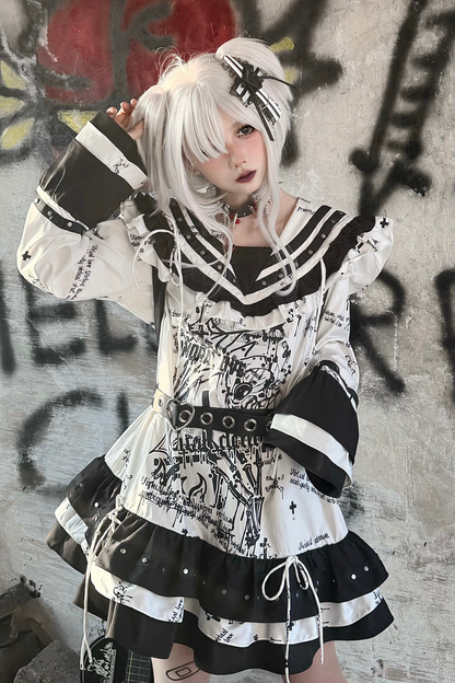 ダークサブカルチャーベイブスセーラードレス