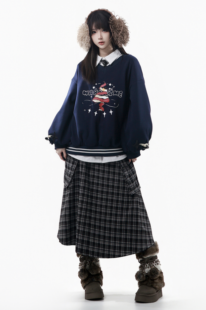 クリスマスフードコート+シャツ+スウェット+ロングスカート+パンツ