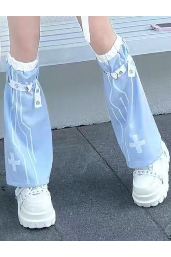 アクア天使サブカルチャーフードジャケット+パンツ+レッグカバー